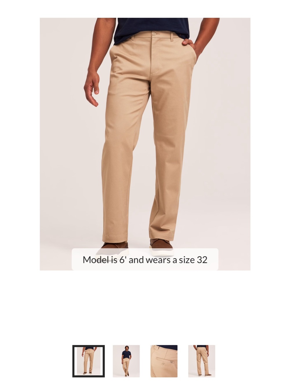 Denver Hayes Men's Tan Straight-Leg Chinos